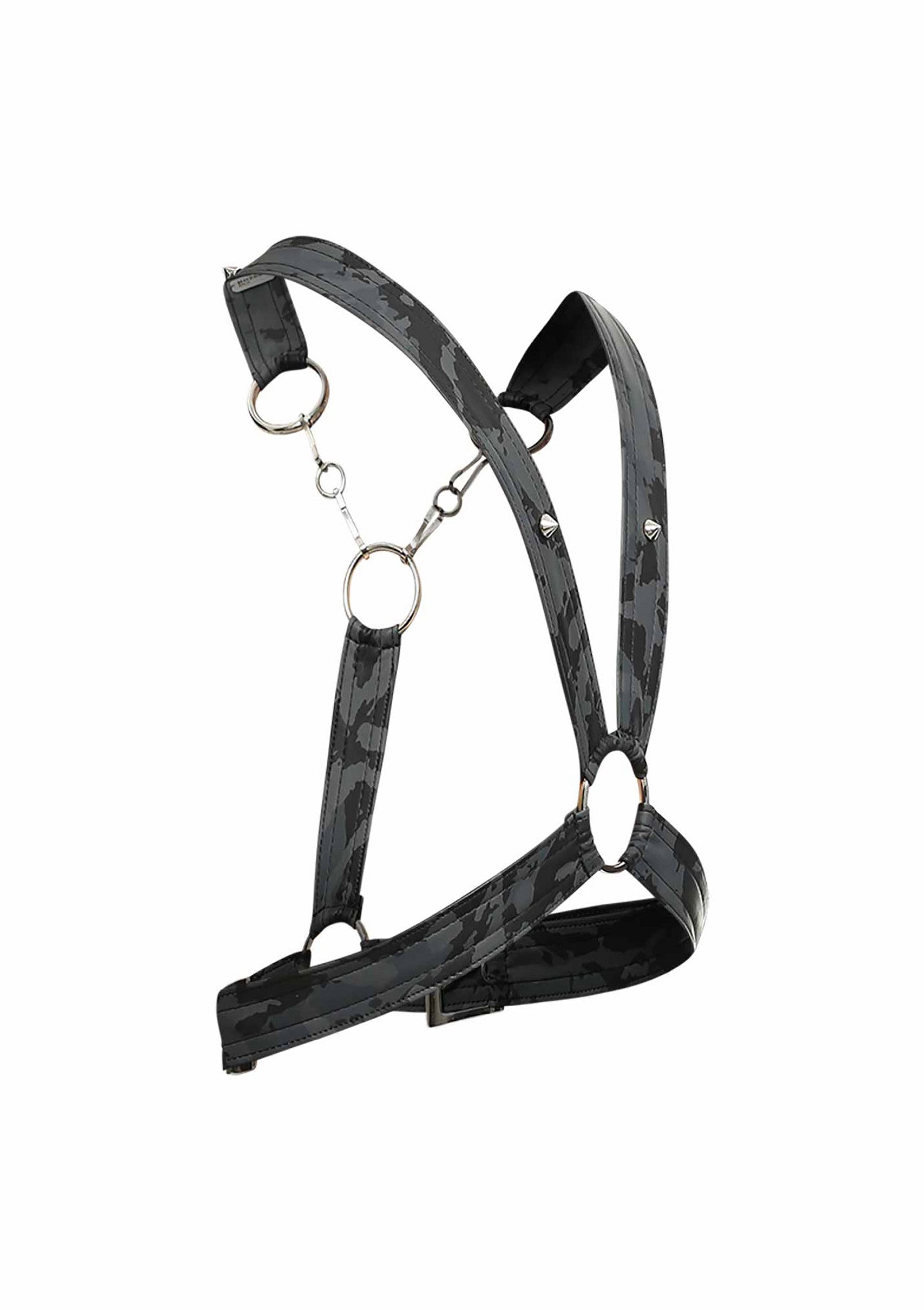81308 mob eroticwear dngeon cross chain harness