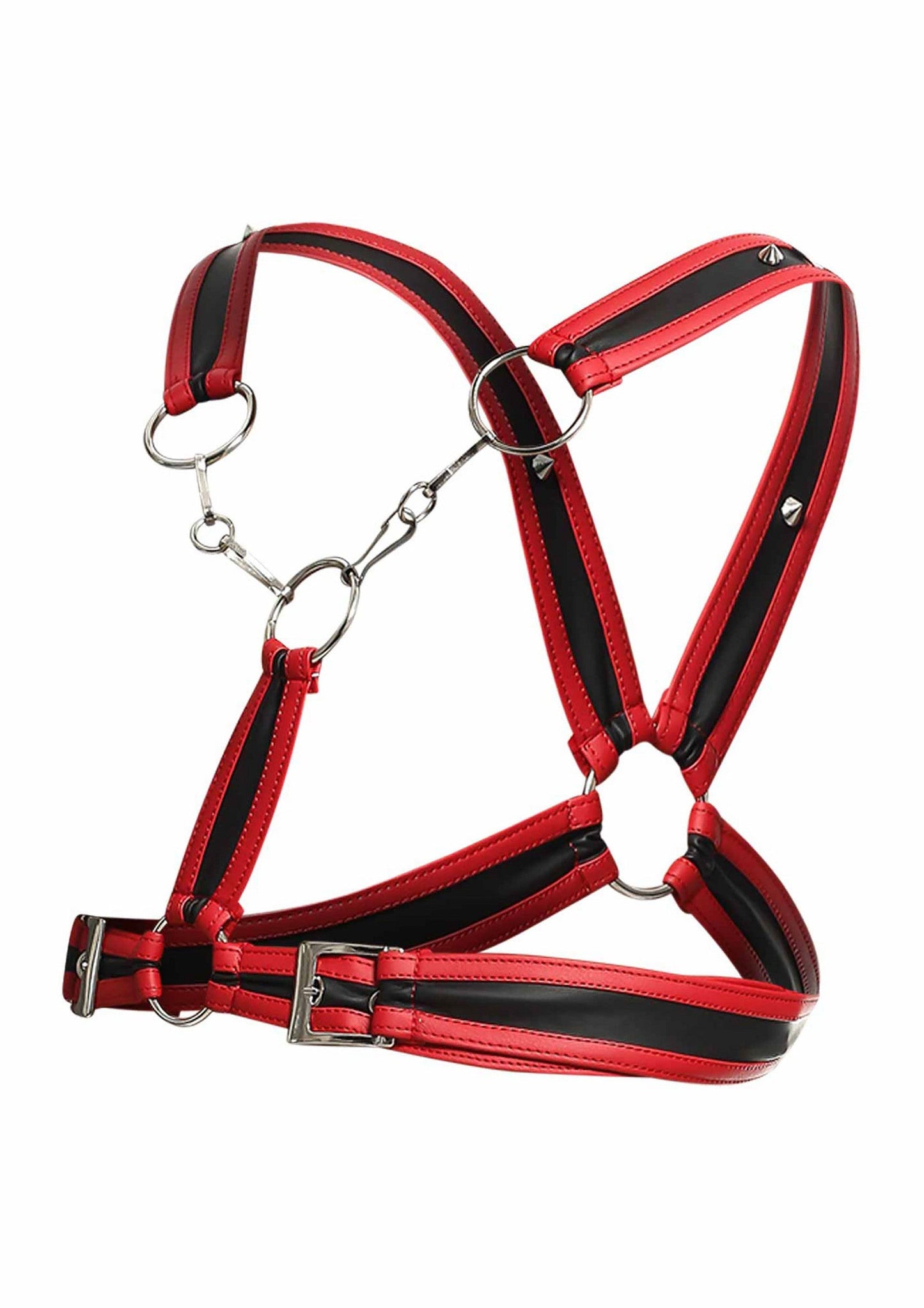 81308 mob eroticwear dngeon cross chain harness