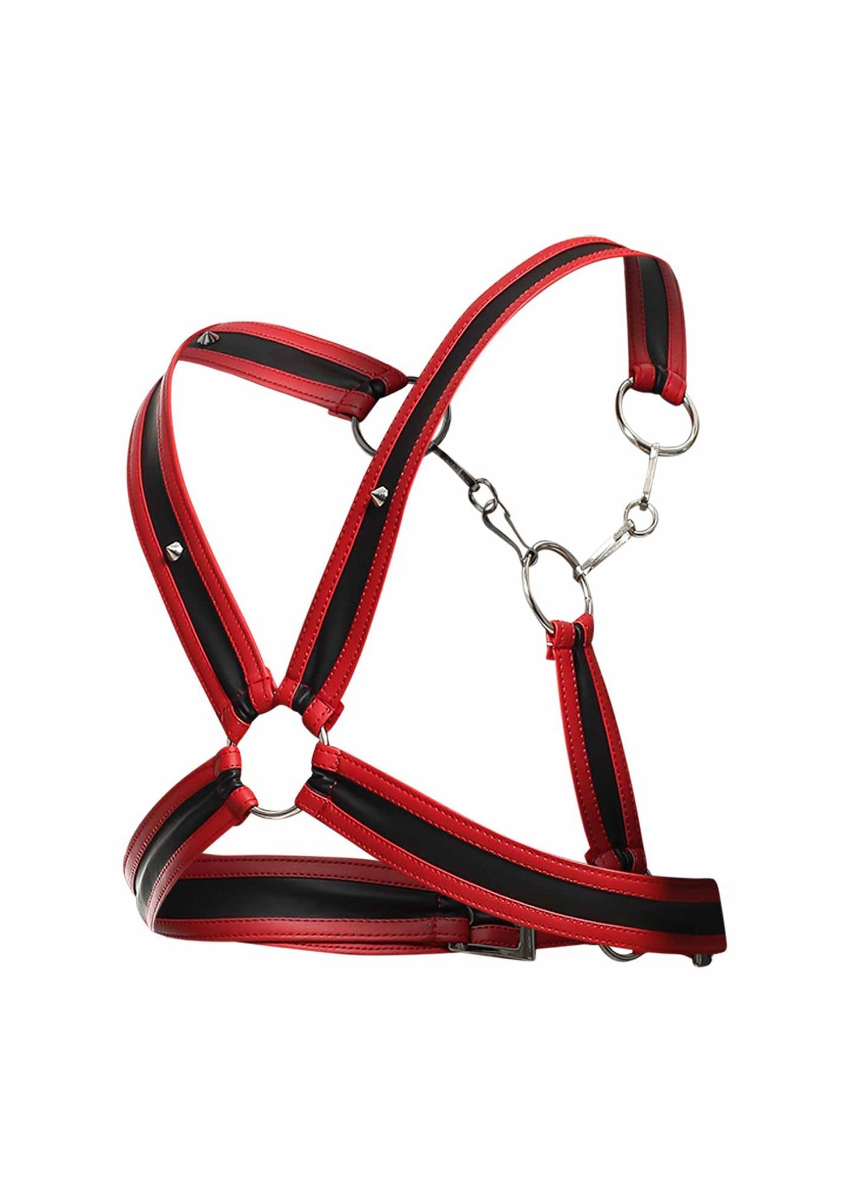 81308 mob eroticwear dngeon cross chain harness