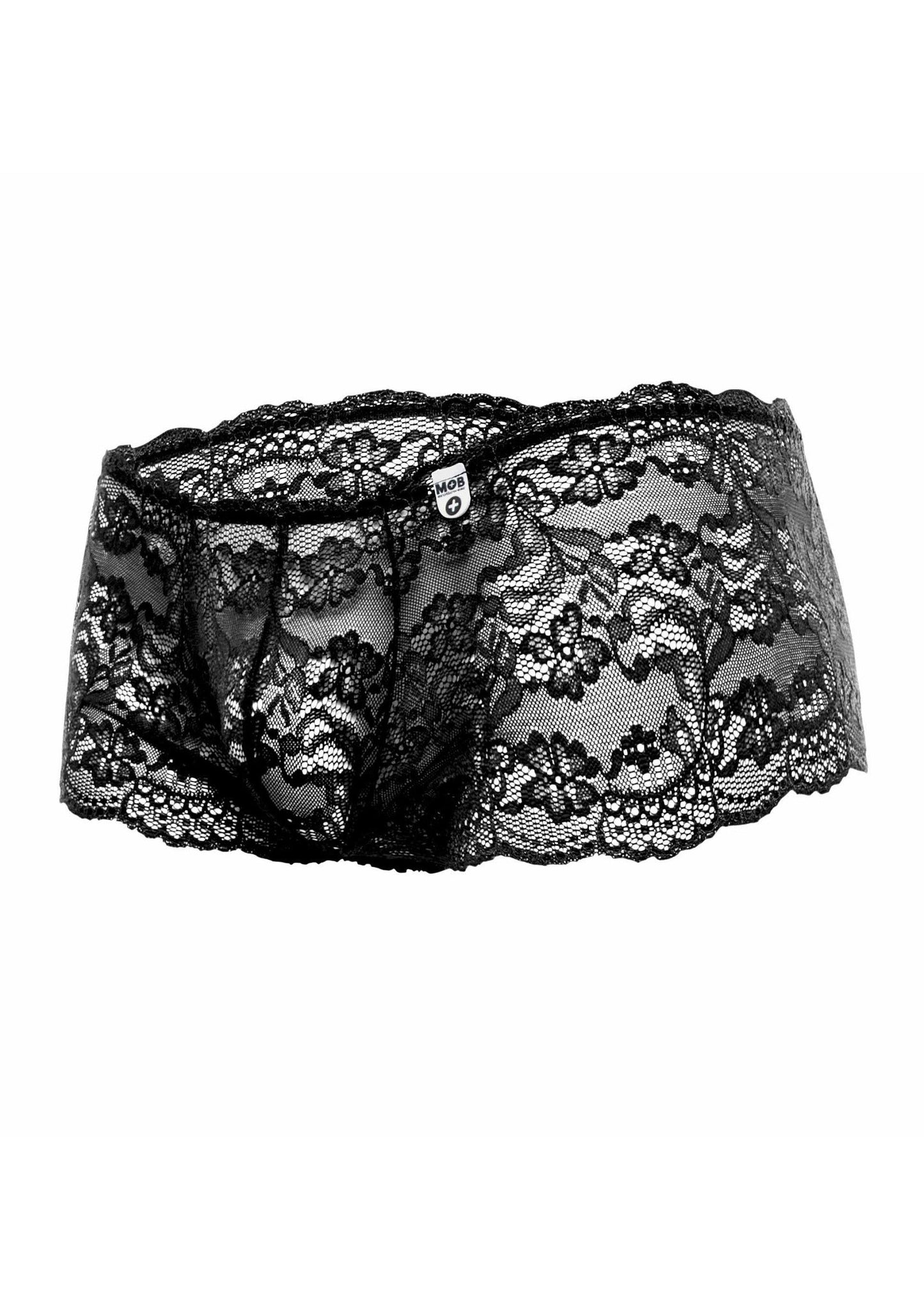 81329 mob eroticwear rose lace boy short