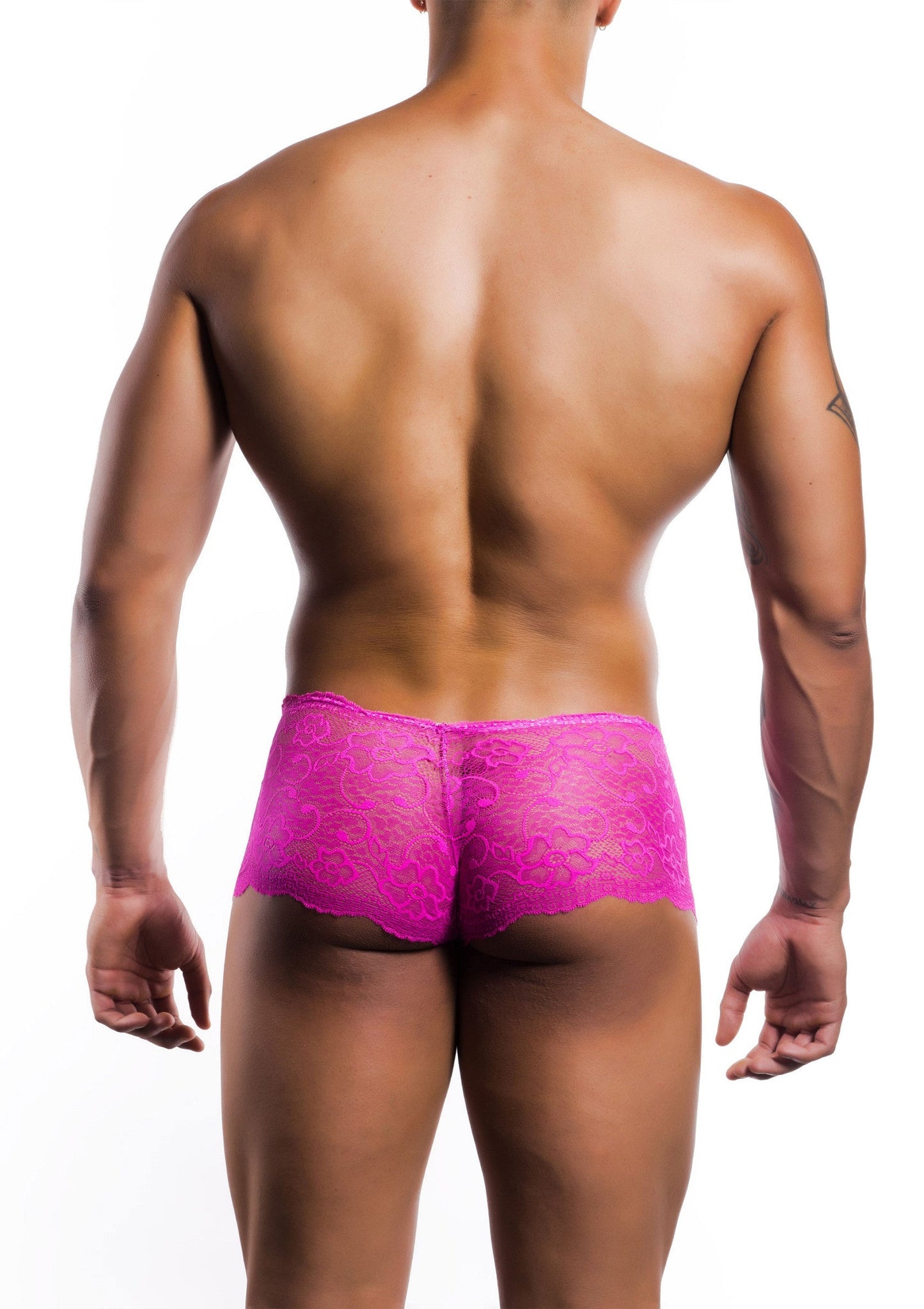 81329 mob eroticwear rose lace boy short