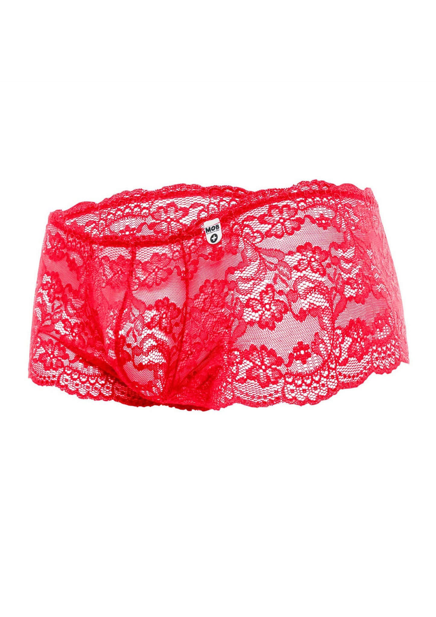 81329 mob eroticwear rose lace boy short