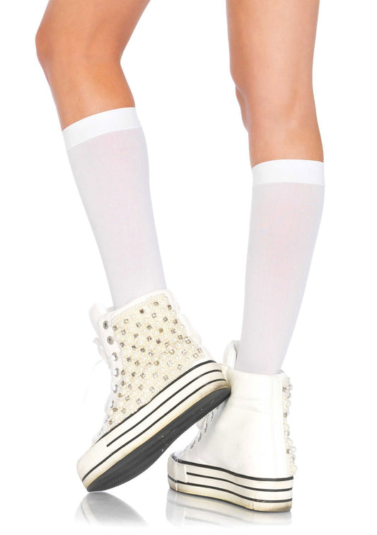 85061 leg avenue nylon knee highs