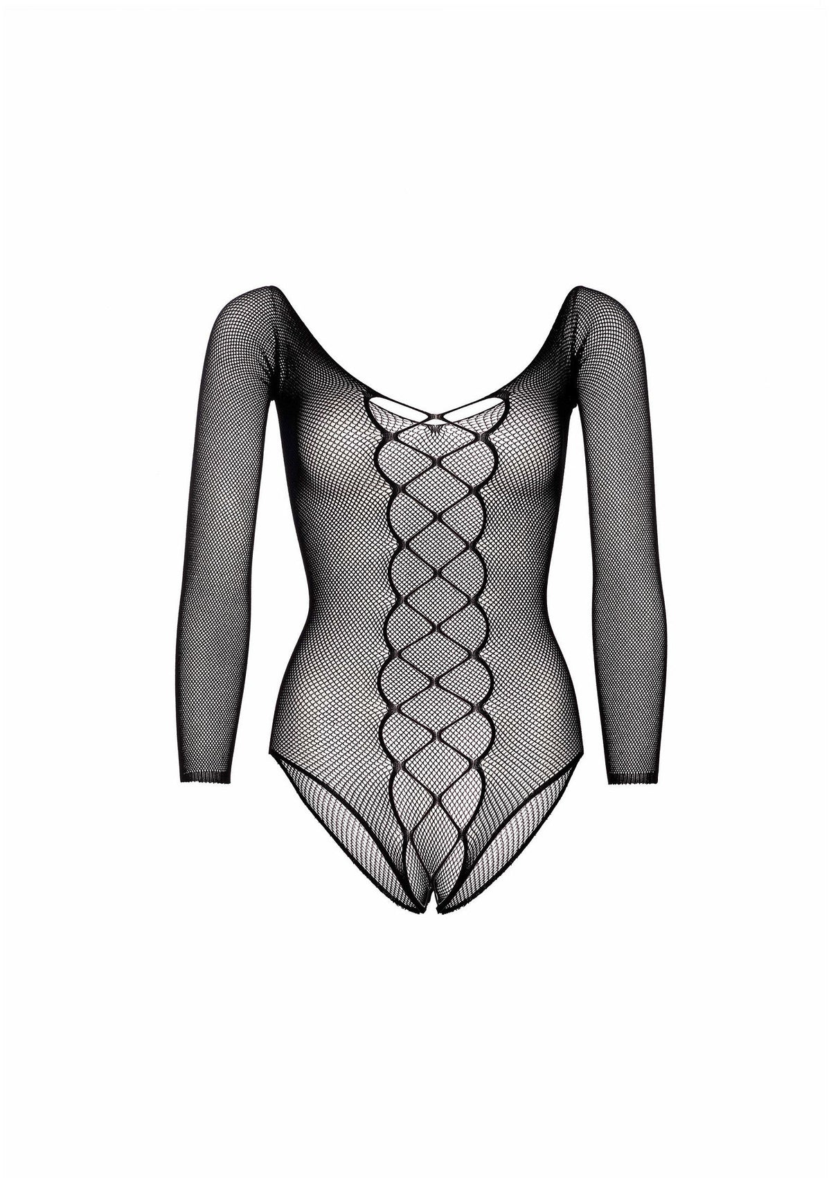 85269 leg avenue very sexy lingerie fishnet crotchless teddy