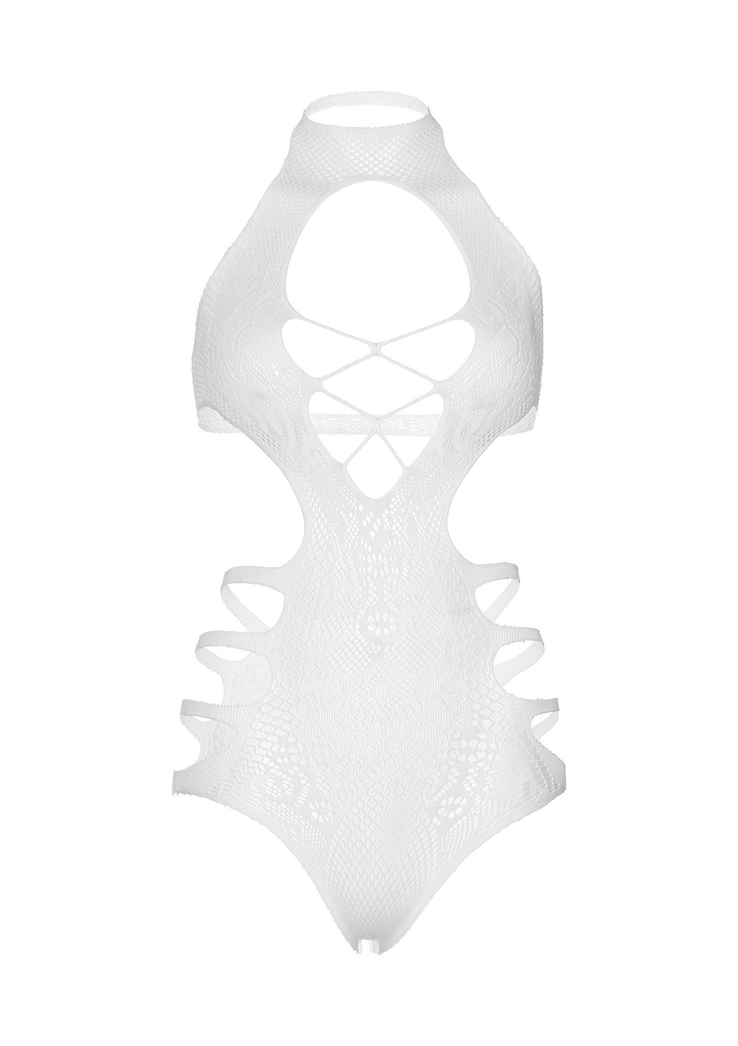 85320 leg avenue very sexy lingerie seamless lace cut out strappy bodysuit