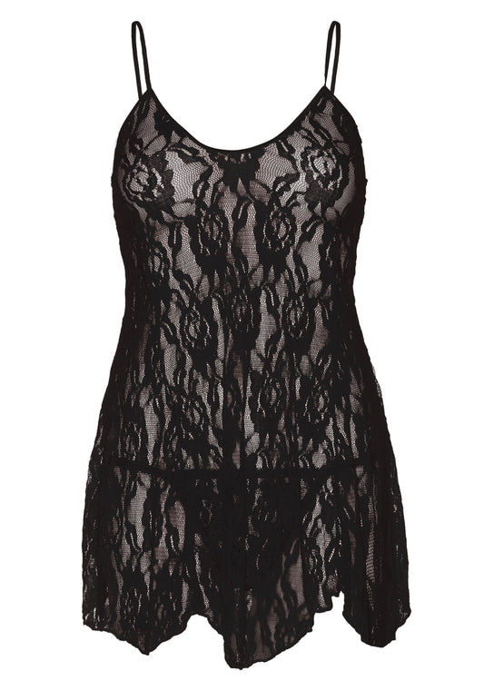 85441 leg avenue very sexy lingerie rose lace flair chemise