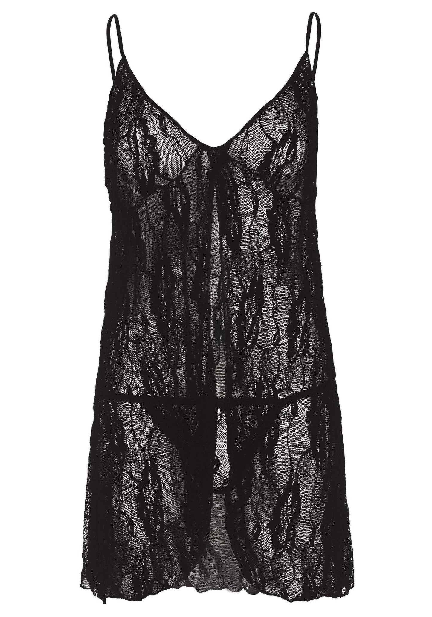 85448 leg avenue very sexy lingerie romantic lace babydoll with string