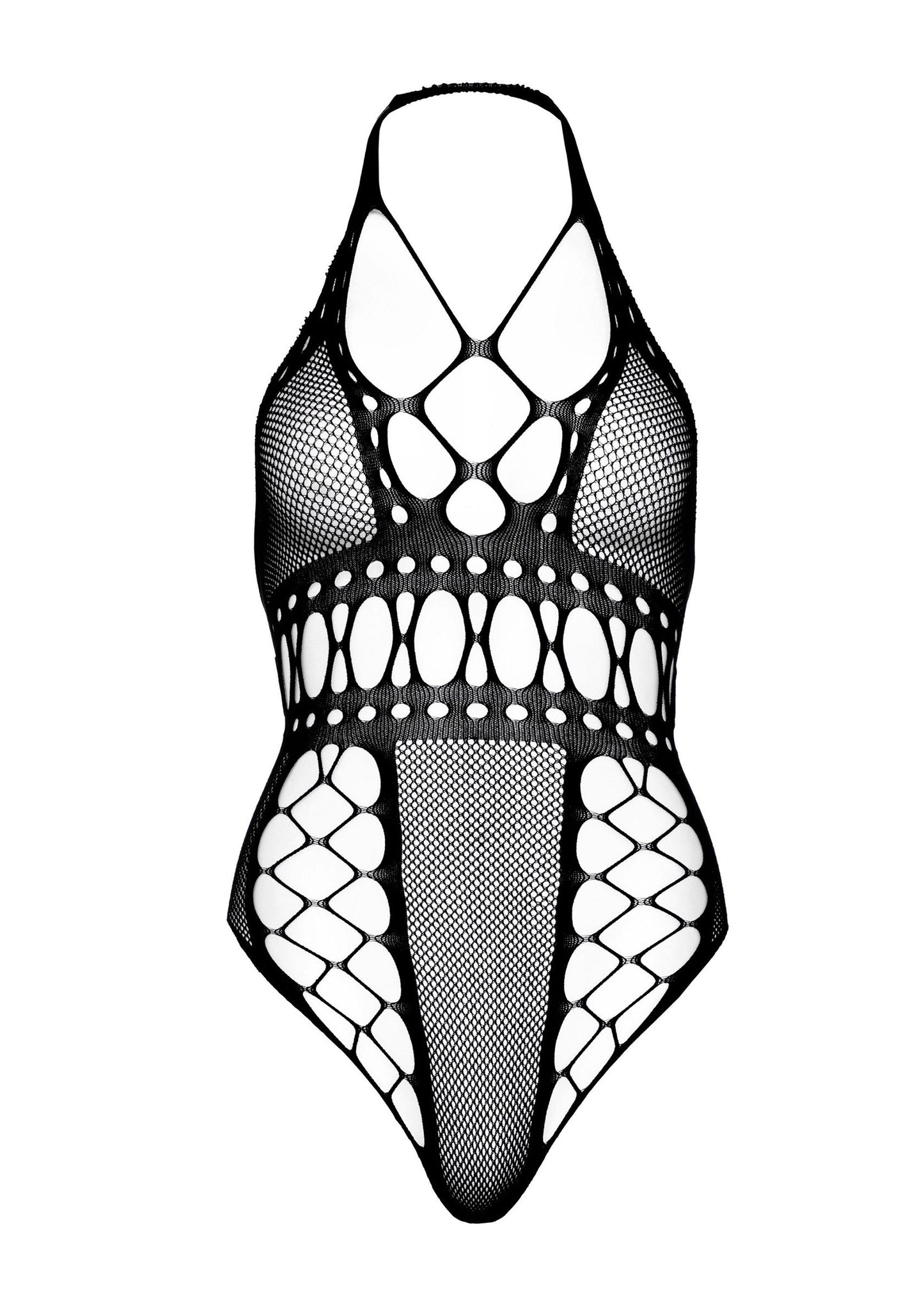 86542 leg avenue multi net backless thong teddy