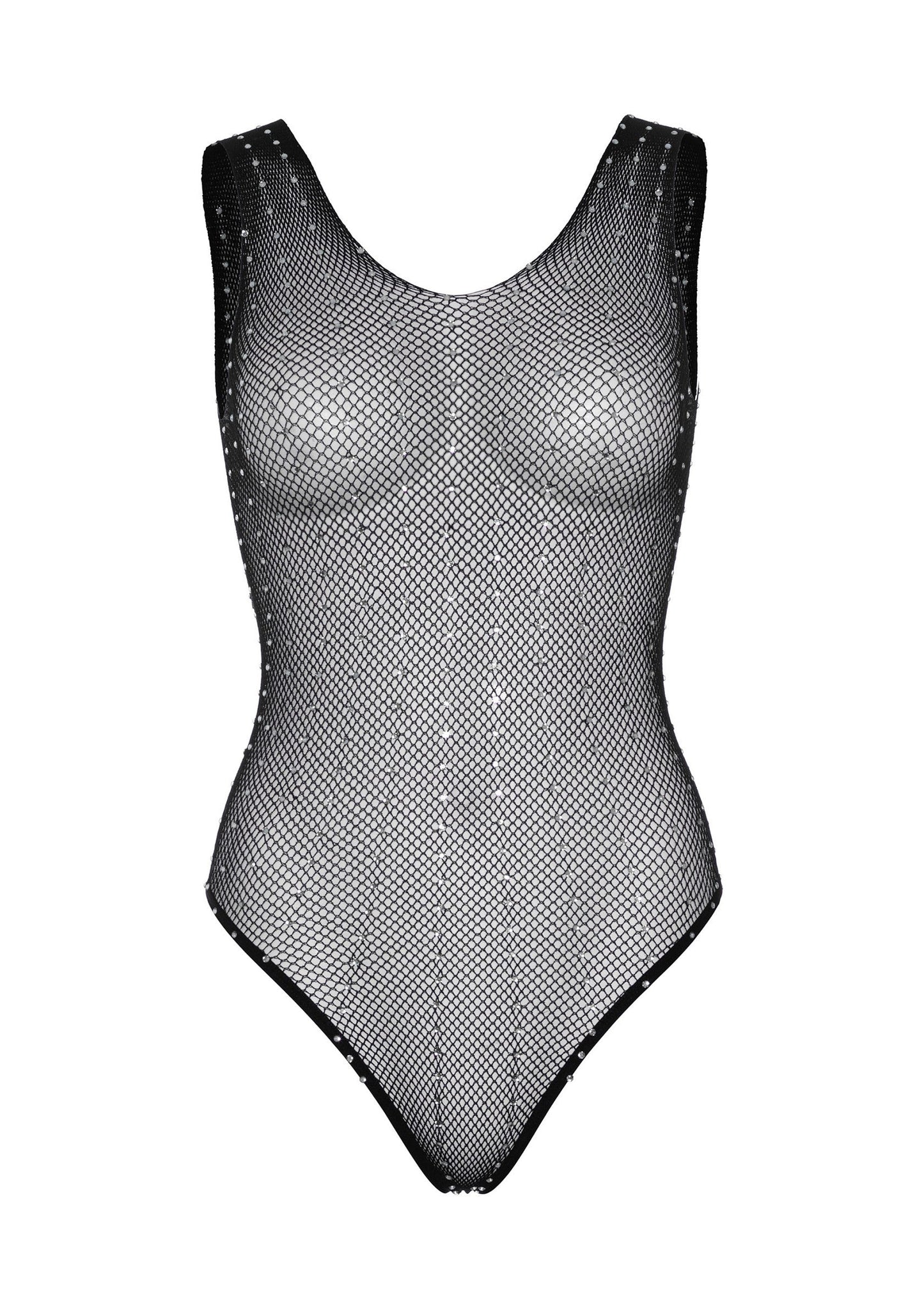 86543 leg avenue rhinestone fishnet snap crotch bodysuit