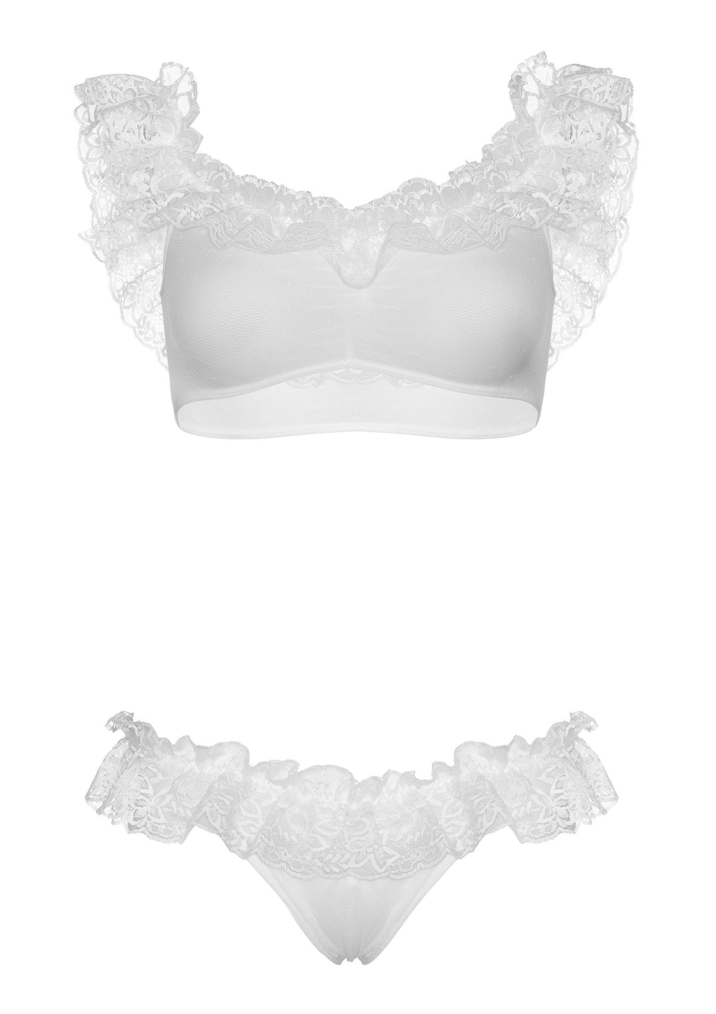 86565 leg avenue off the shoulder crop top and thong panty