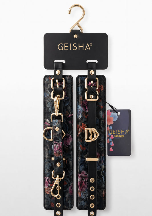 Floral Jacquard Wrist Cuffs