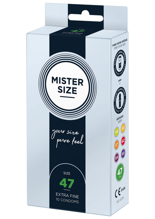 97120 mister size 47mm condoms 10pcs