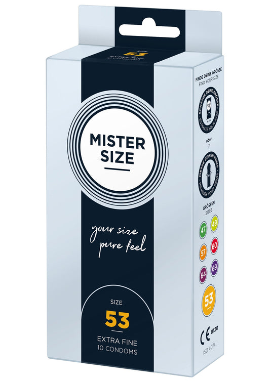 97122 mister size 53mm condoms 10pcs