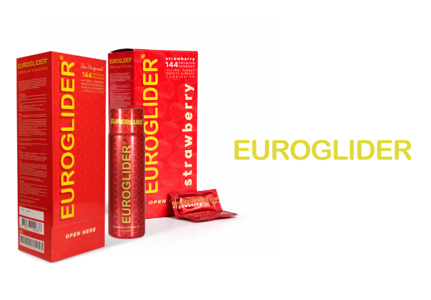 New Euroglider Condoms Strawberry