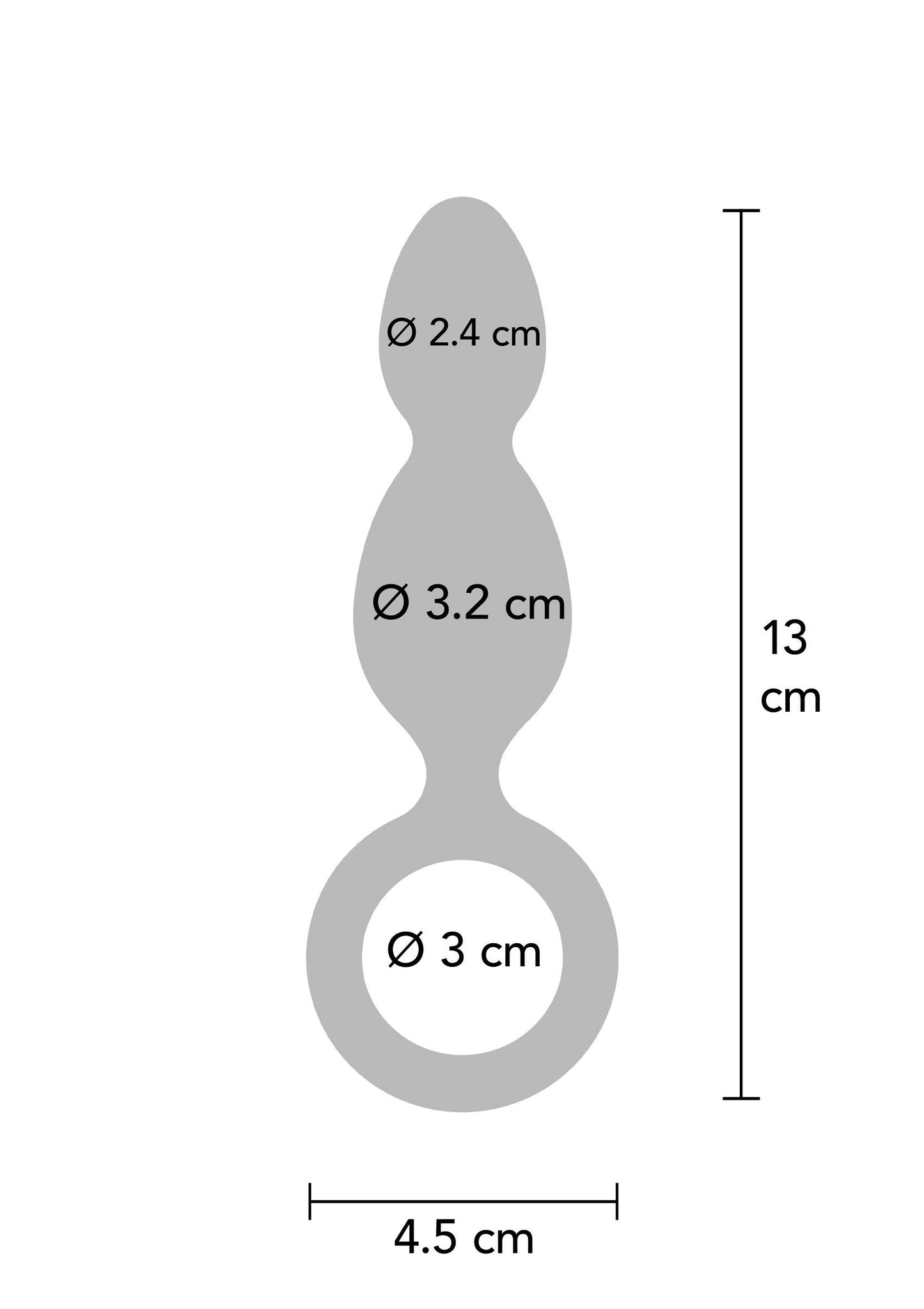 10062 toyjoy buttocks the plugger 2 balls plug