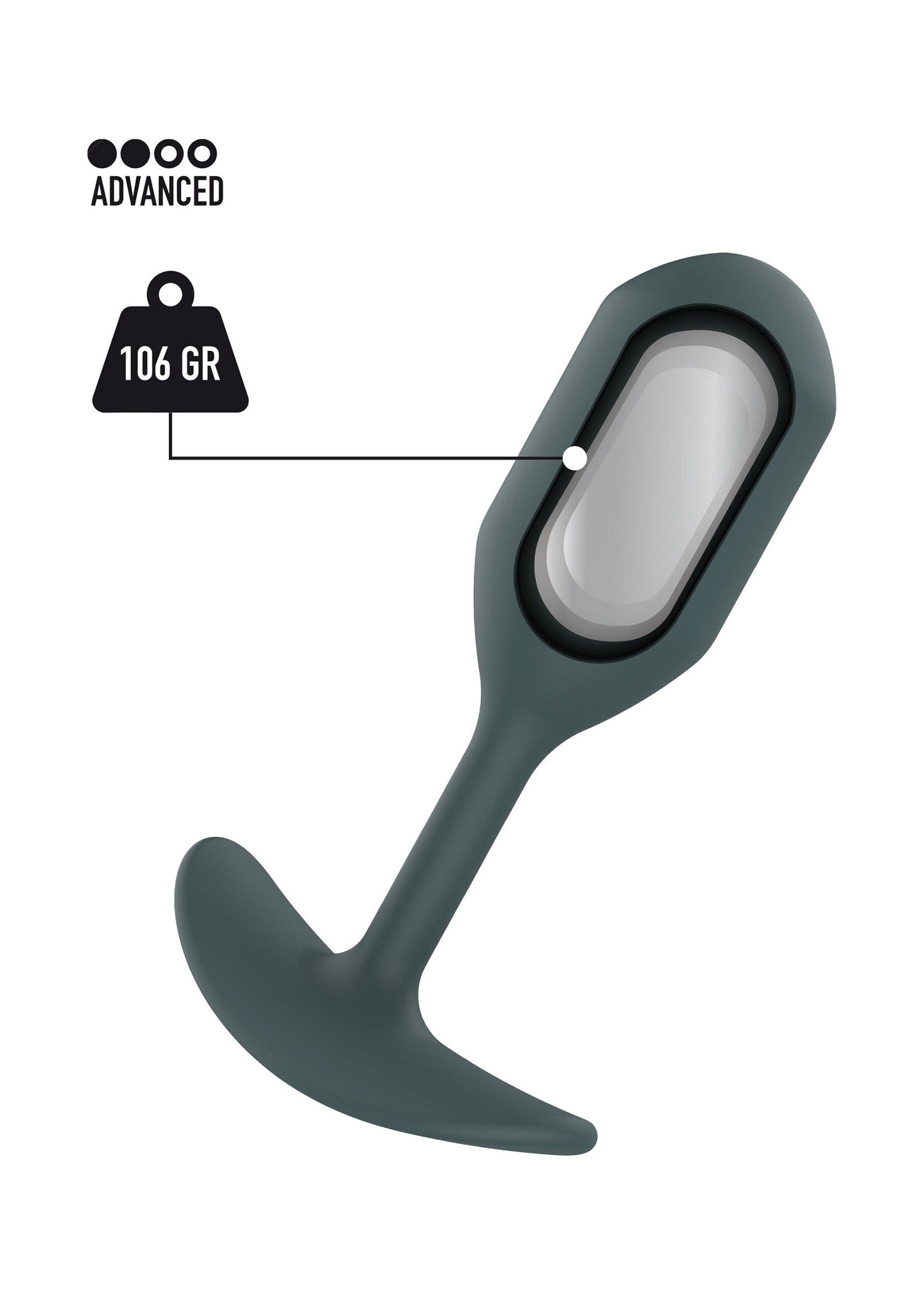 10074 toyjoy buttocks the player weighted plug