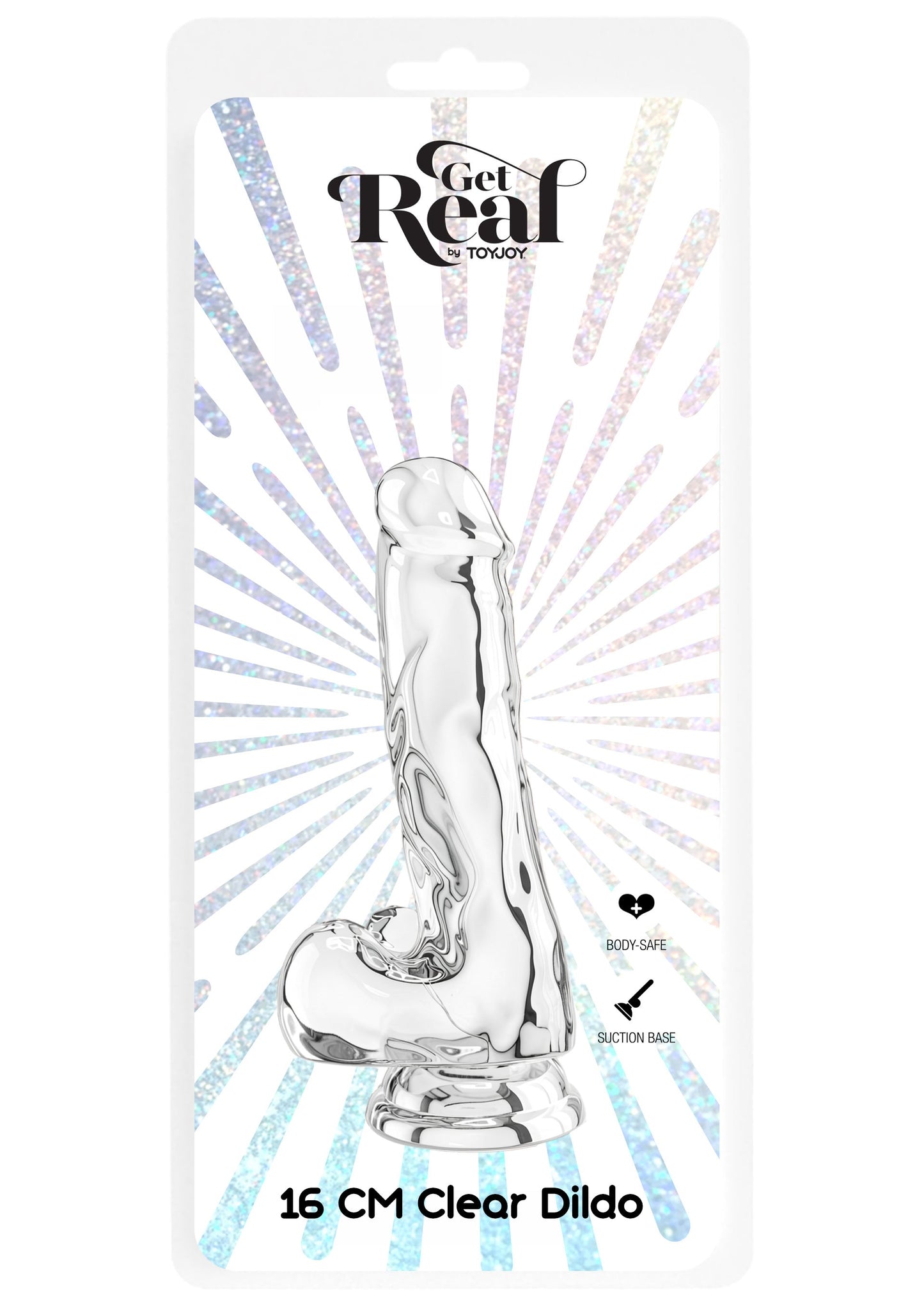 10124 toyjoy get real clear dildo tpe 16cm