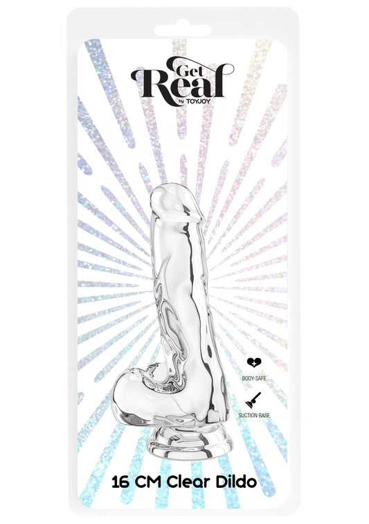 10124 toyjoy get real clear dildo tpe 16cm