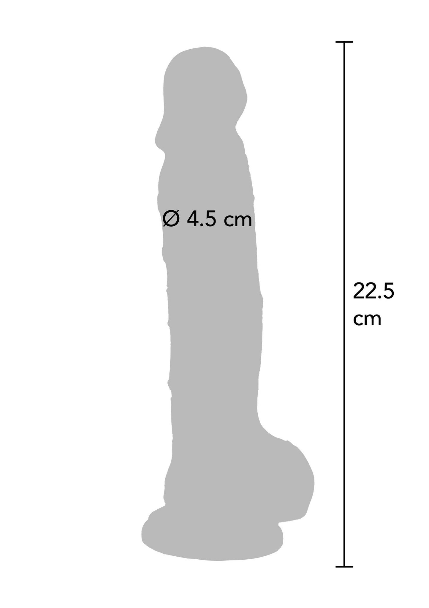 10126 toyjoy get real clear dildo tpe 225cm