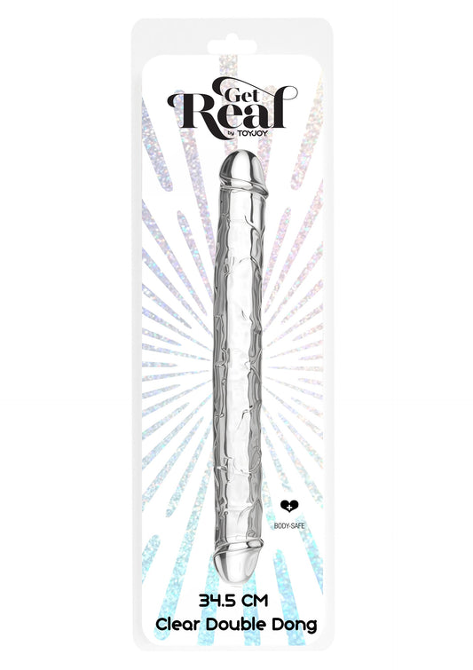 10129 toyjoy get real clear double dong tpe 345cm