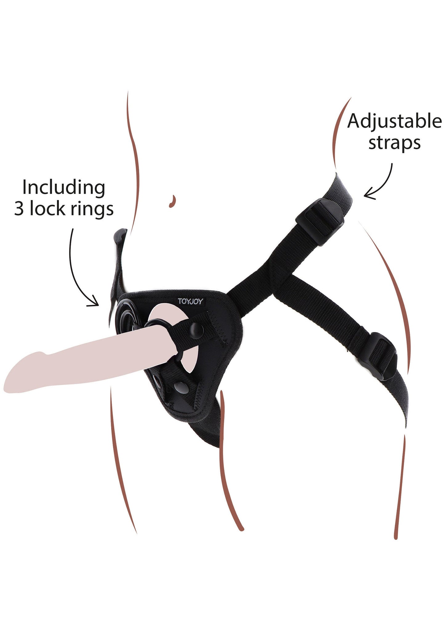 10140 toyjoy get real strap on harness
