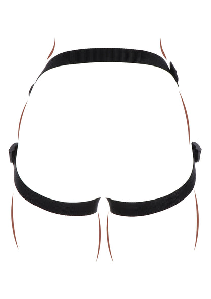 10142 toyjoy get real strap on pleasure hole harness