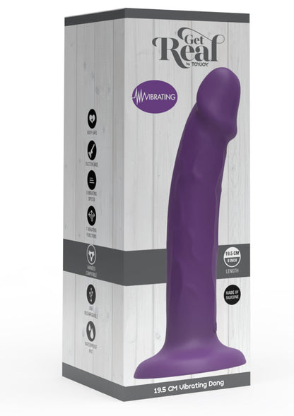 10150 toyjoy get real vibrating harness dong silicone 195cm
