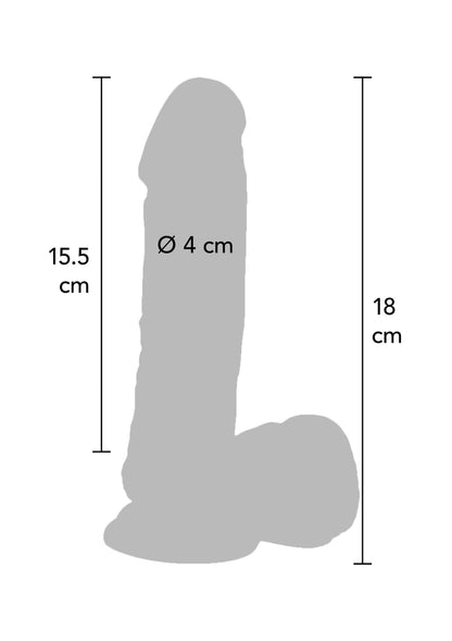 10171 toyjoy get real vibrating dildo pvc 18cm