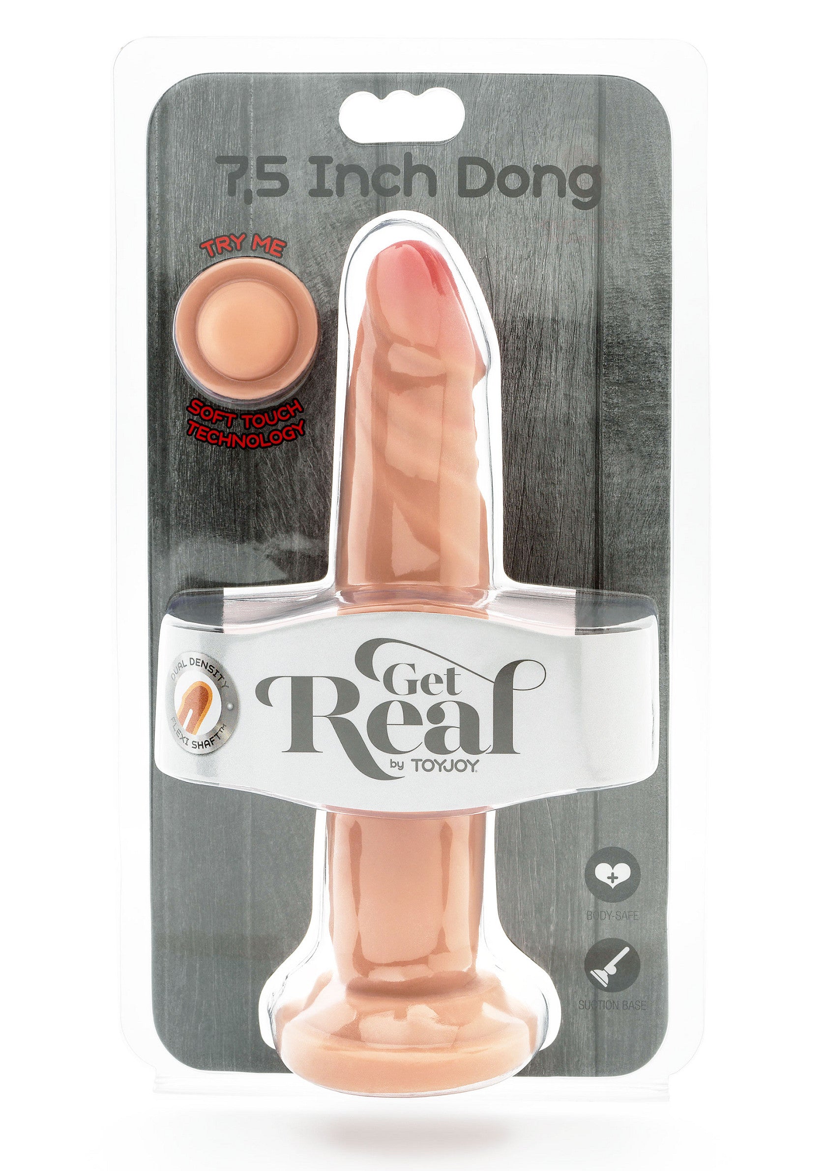 10174 toyjoy get real dual density dong tpe 19cm