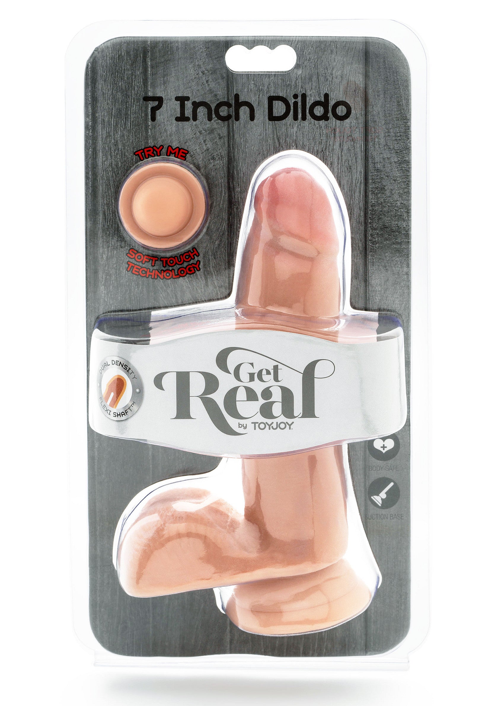 10175 toyjoy get real dual density dildo tpe 18cm