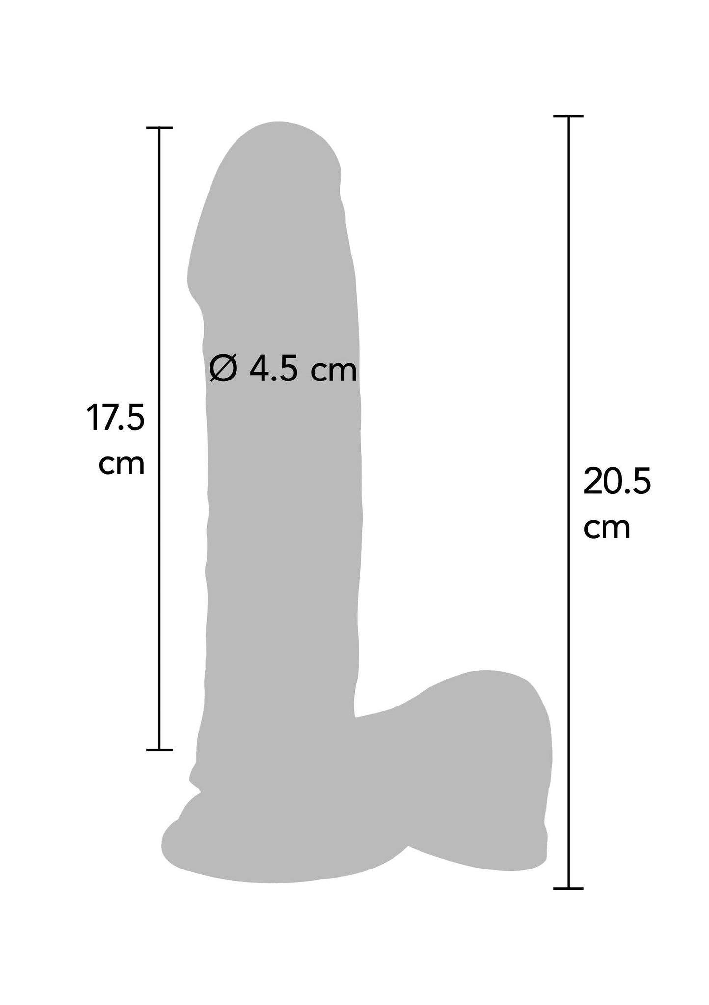 10176 toyjoy get real dual density dildo tpe 20cm
