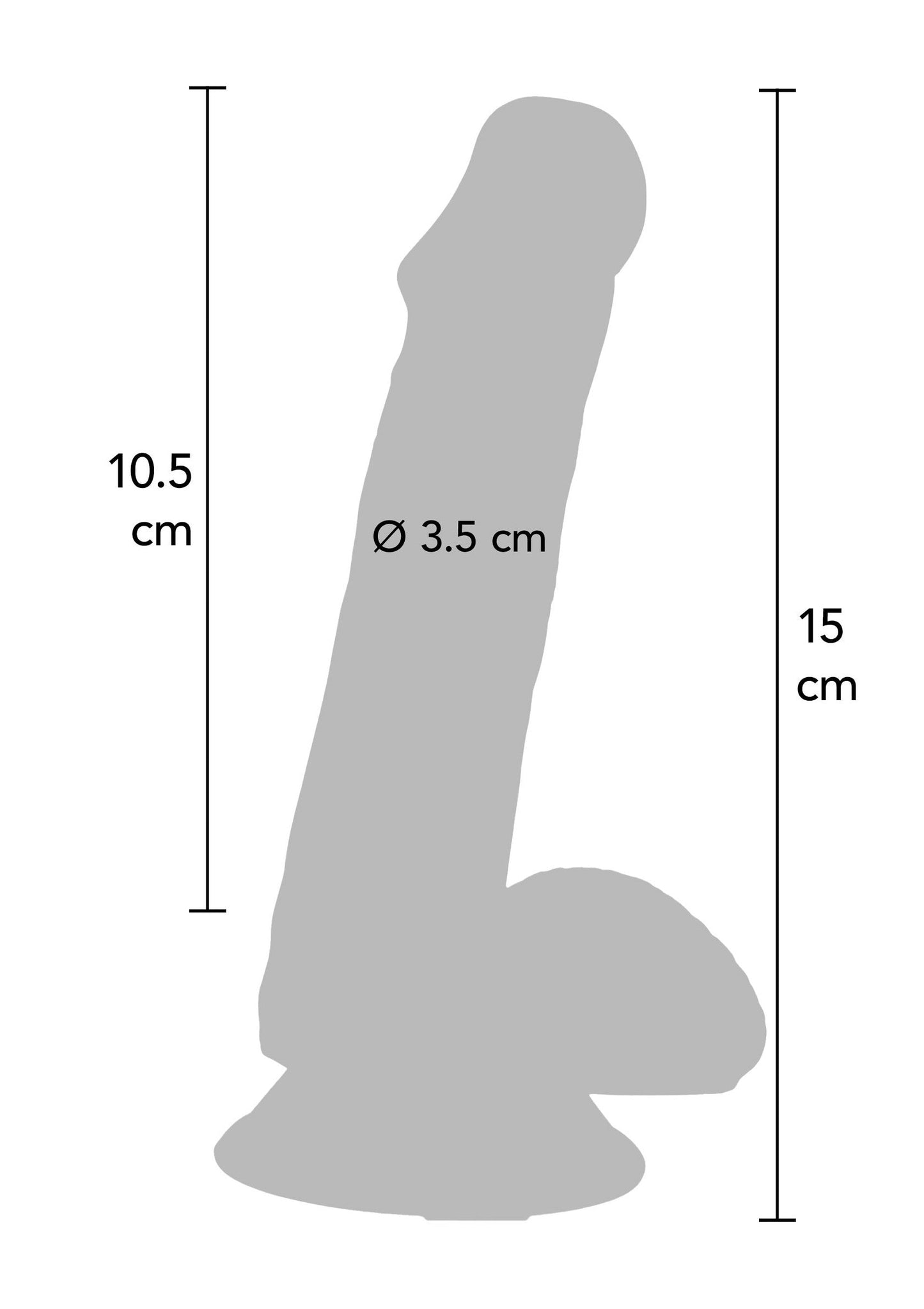 10180 toyjoy get real happy dicks dildo pvc 15cm