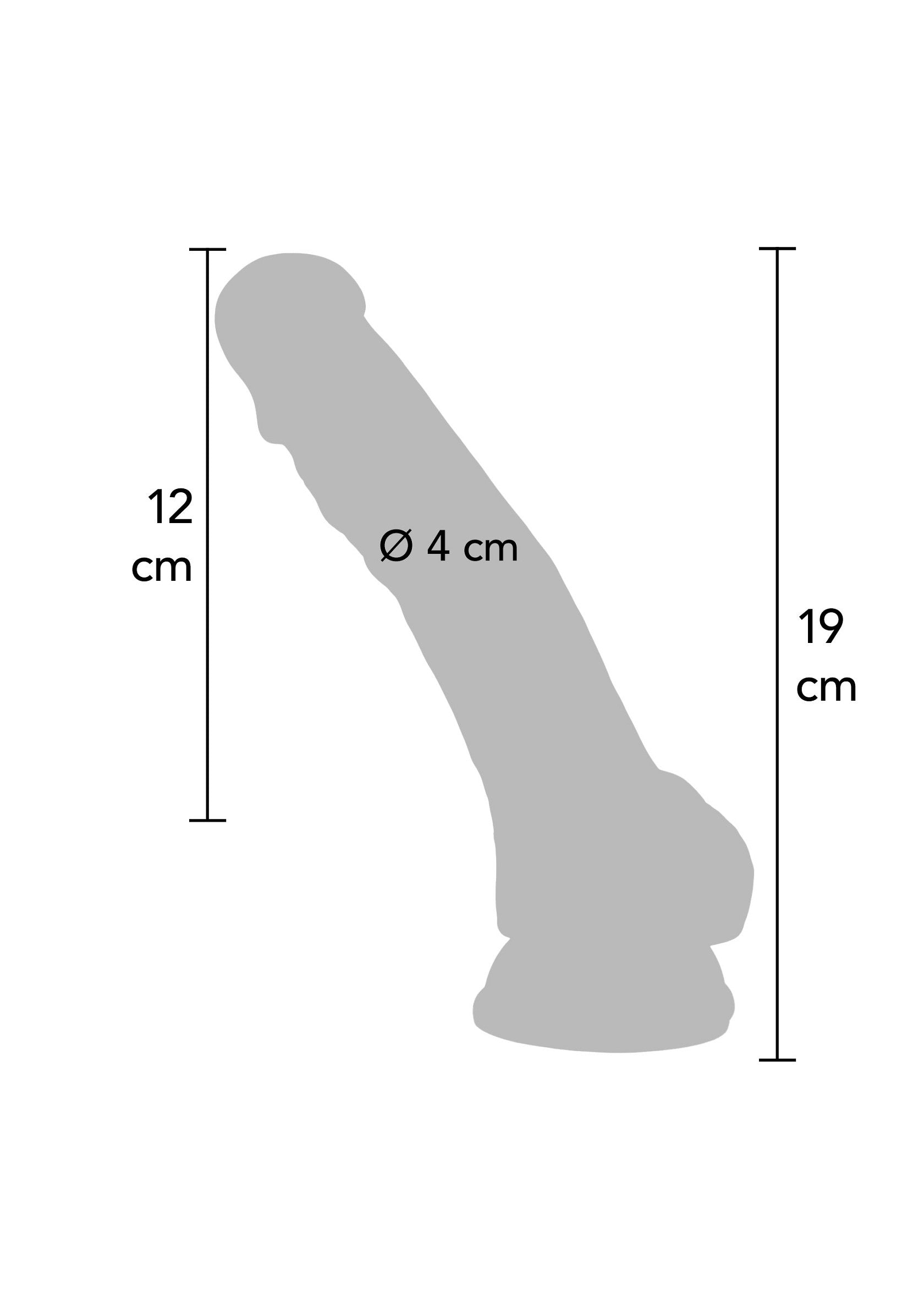 10181 toyjoy get real happy dicks dildo pvc 19cm