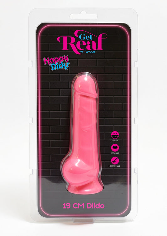 10181 toyjoy get real happy dicks dildo pvc 19cm