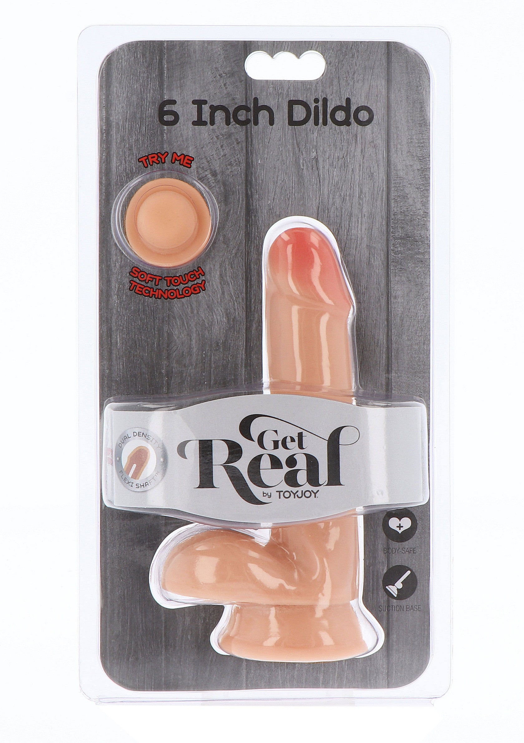 10182 toyjoy get real dual density dildo 17cm