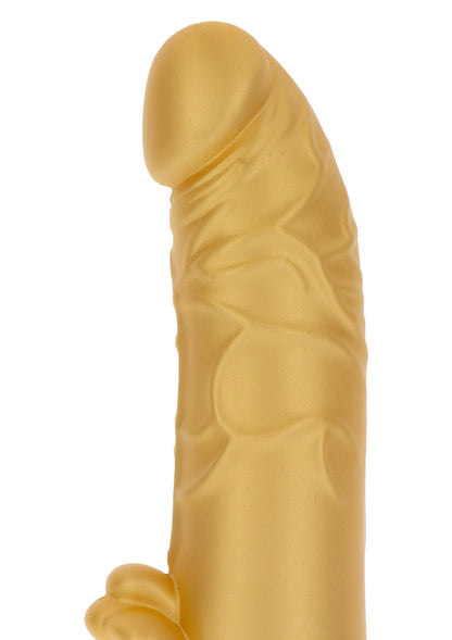 10189 toyjoy get real gold dicker stim vibrator 22cm