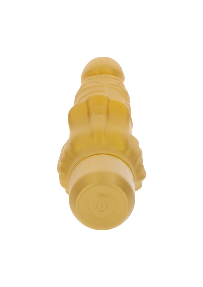 10189 toyjoy get real gold dicker stim vibrator 22cm