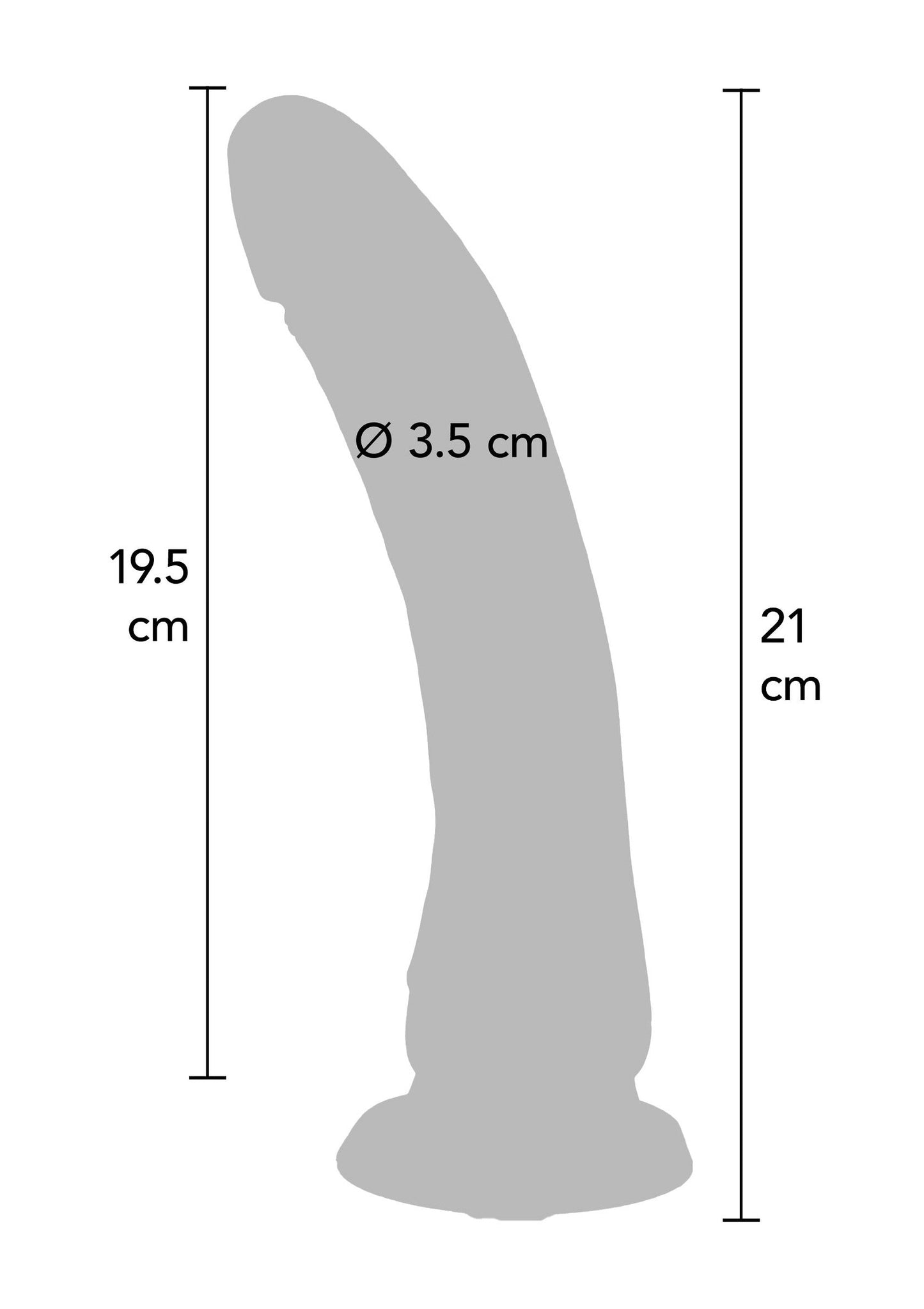 10191 toyjoy get real dong silicone 21cm