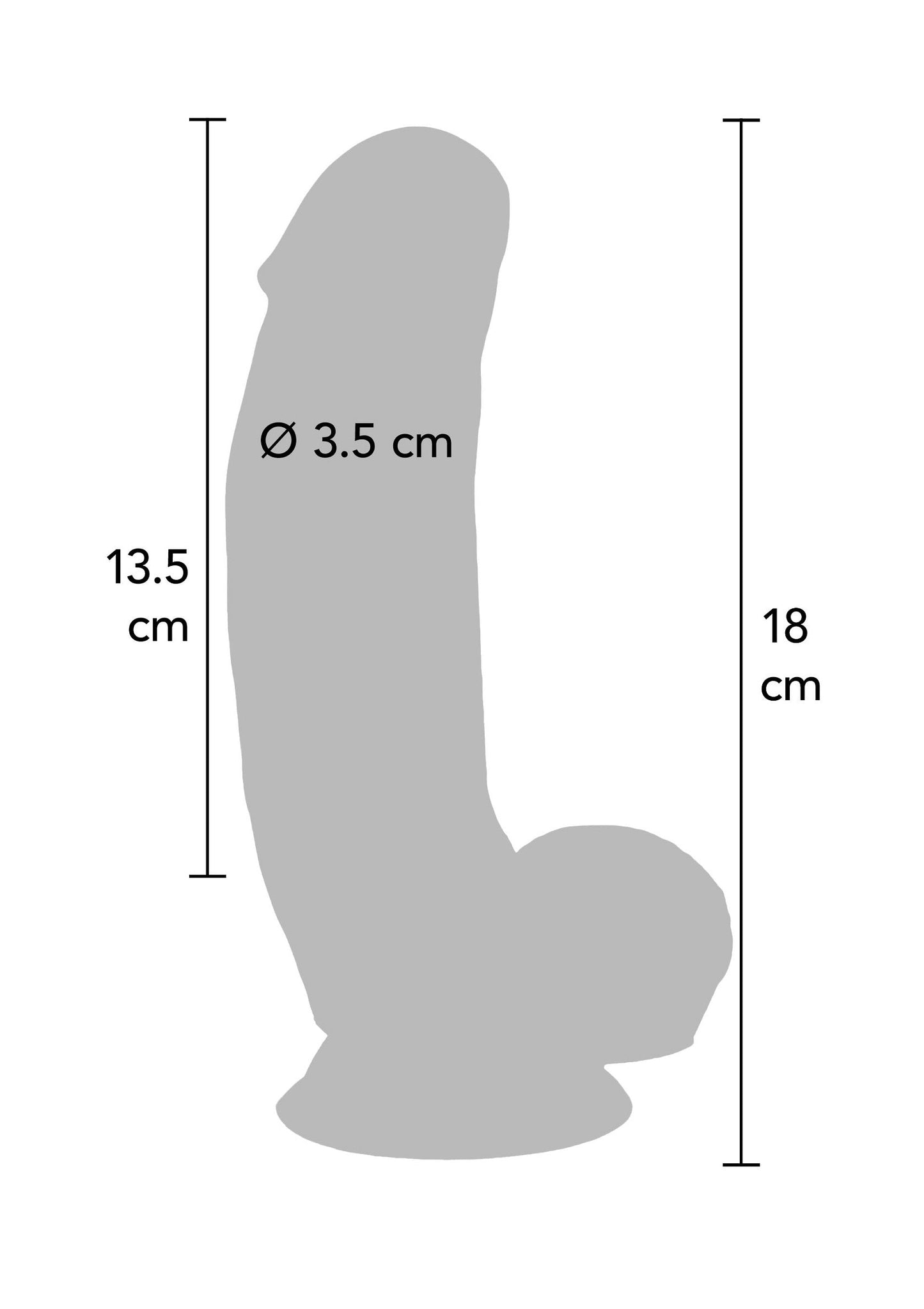 10192 toyjoy get real dildo silicone 18cm