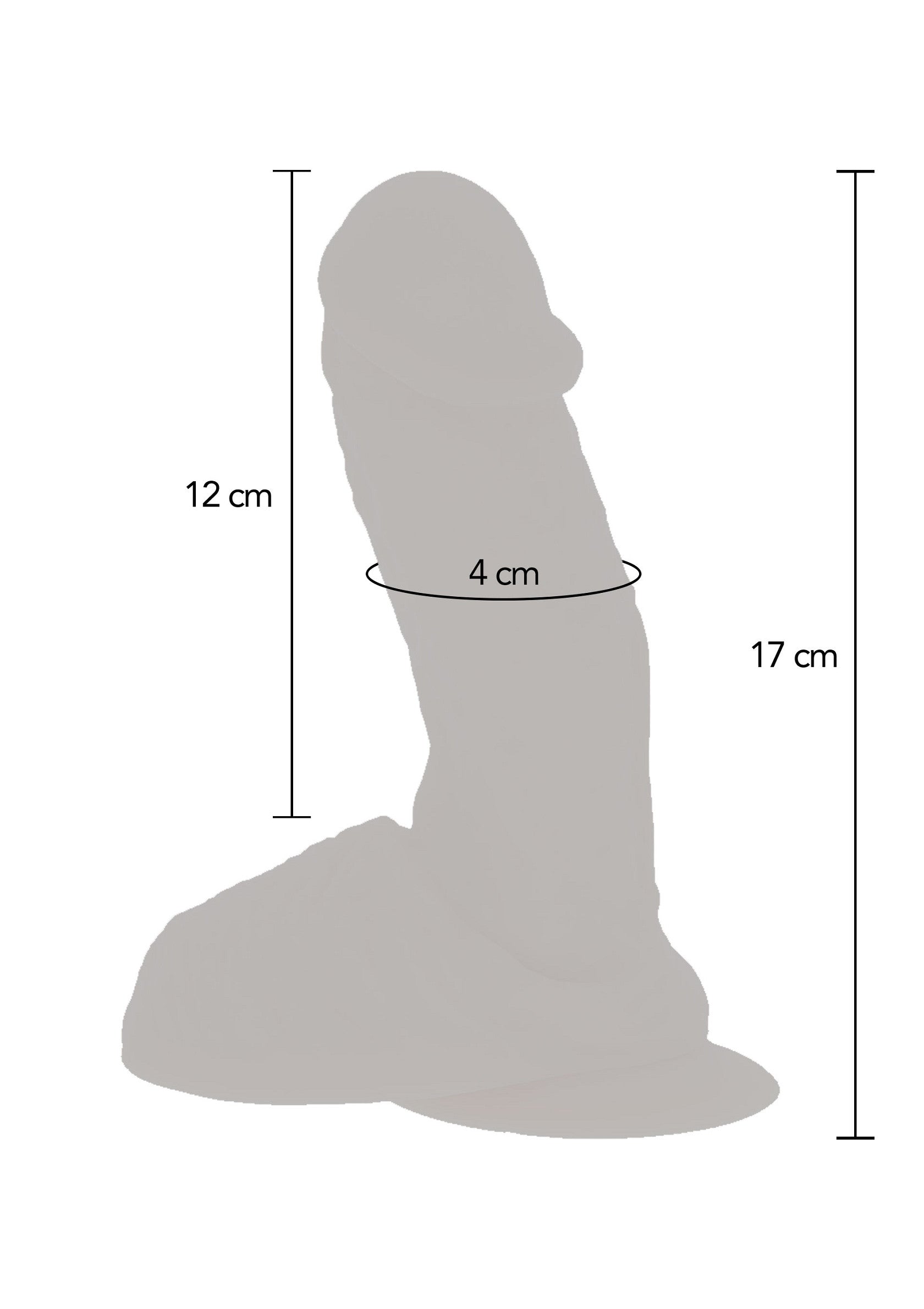 10209 toyjoy get real vibrating dildo 17cm