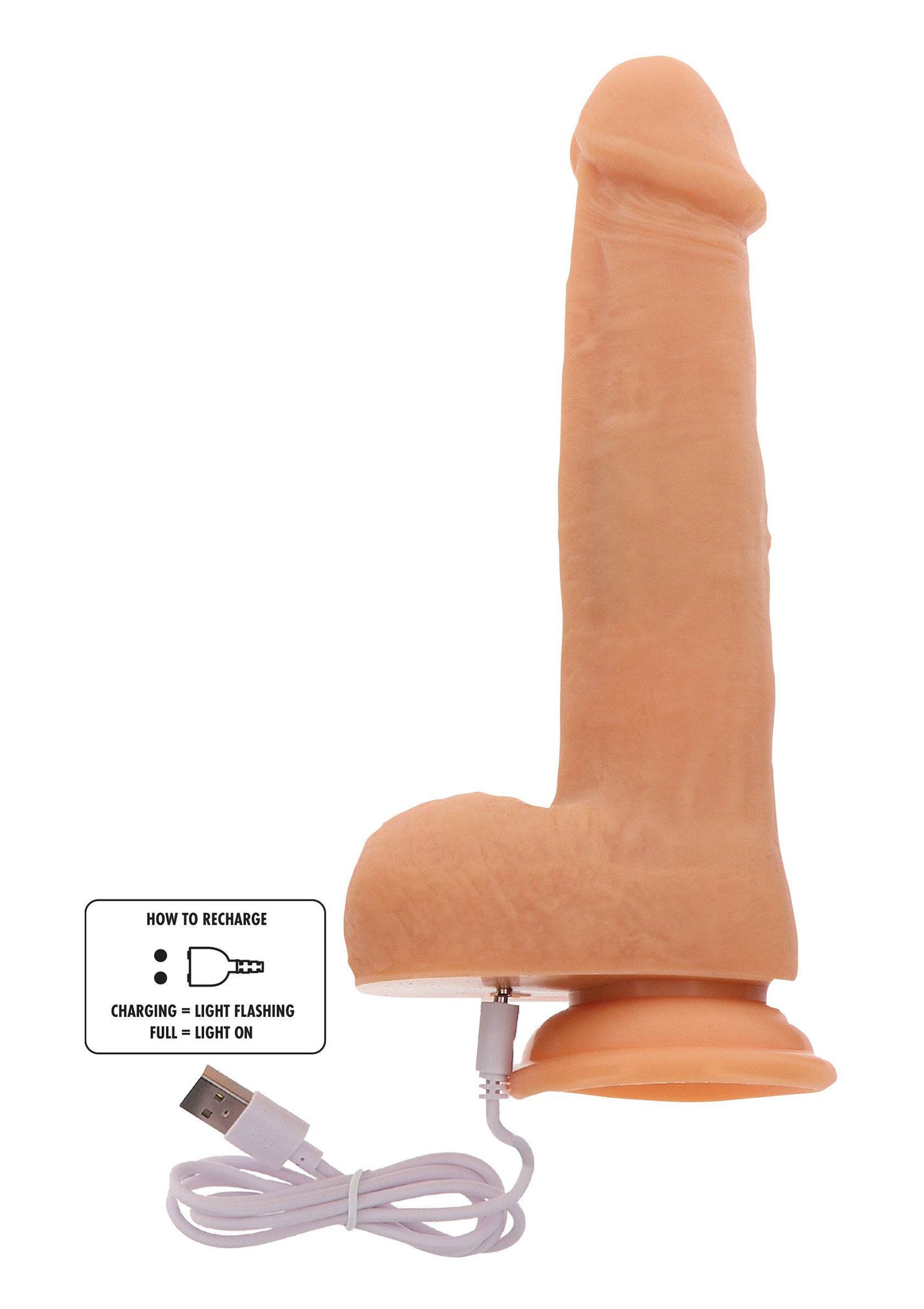 10210 toyjoy get real rotating beads vibrating dildo 21cm