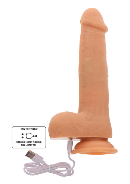 10210 toyjoy get real rotating beads vibrating dildo 21cm