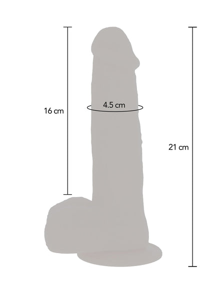 10210 toyjoy get real rotating beads vibrating dildo 21cm