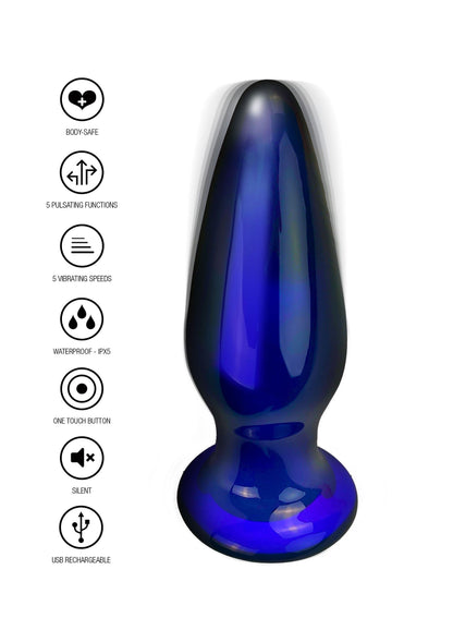 10216 toyjoy buttocks shining vibrating glass plug