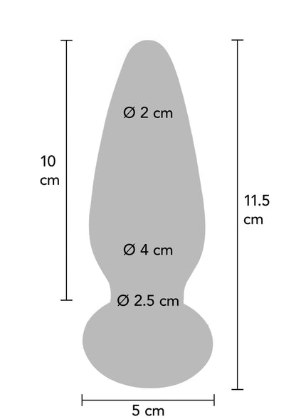 10216 toyjoy buttocks shining vibrating glass plug