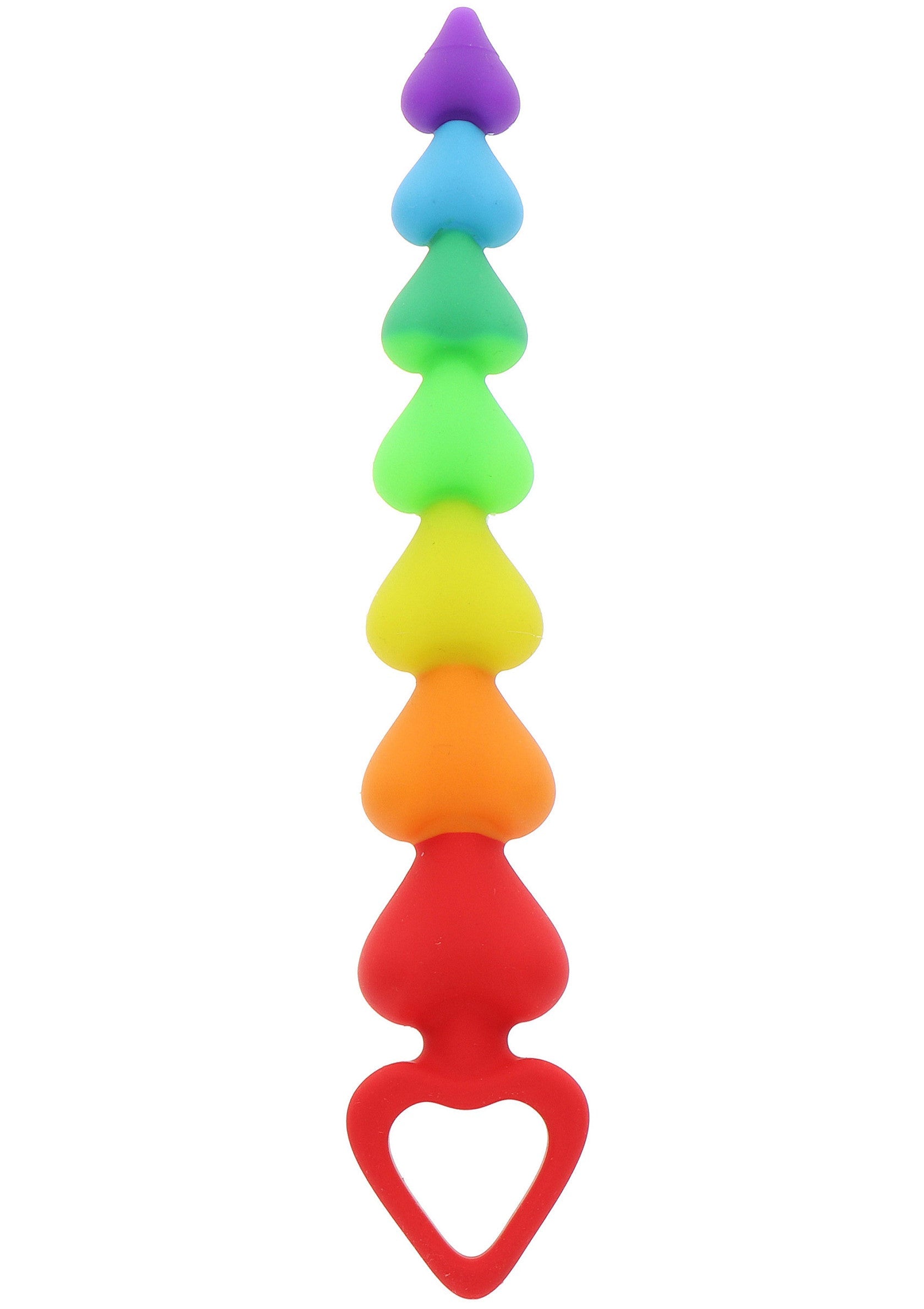 10276 toyjoy anal play rainbow heart beads
