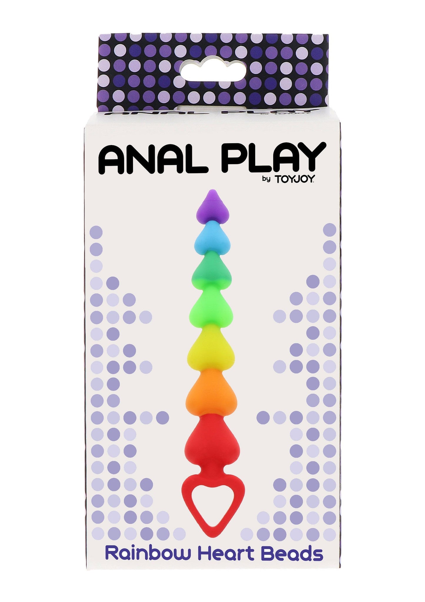 10276 toyjoy anal play rainbow heart beads