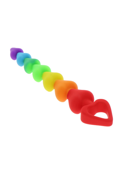 10276 toyjoy anal play rainbow heart beads