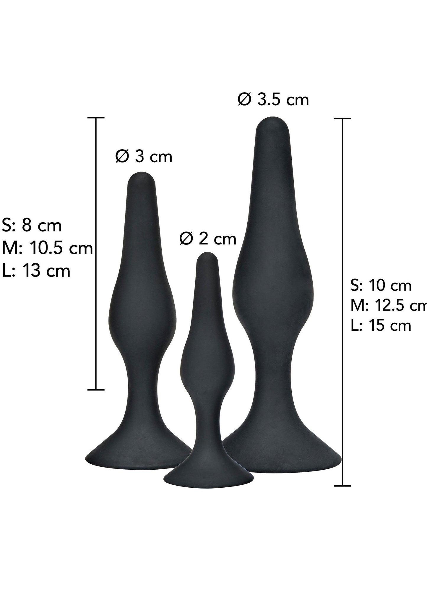 10283 toyjoy anal play curvy companions kit 3 pcs