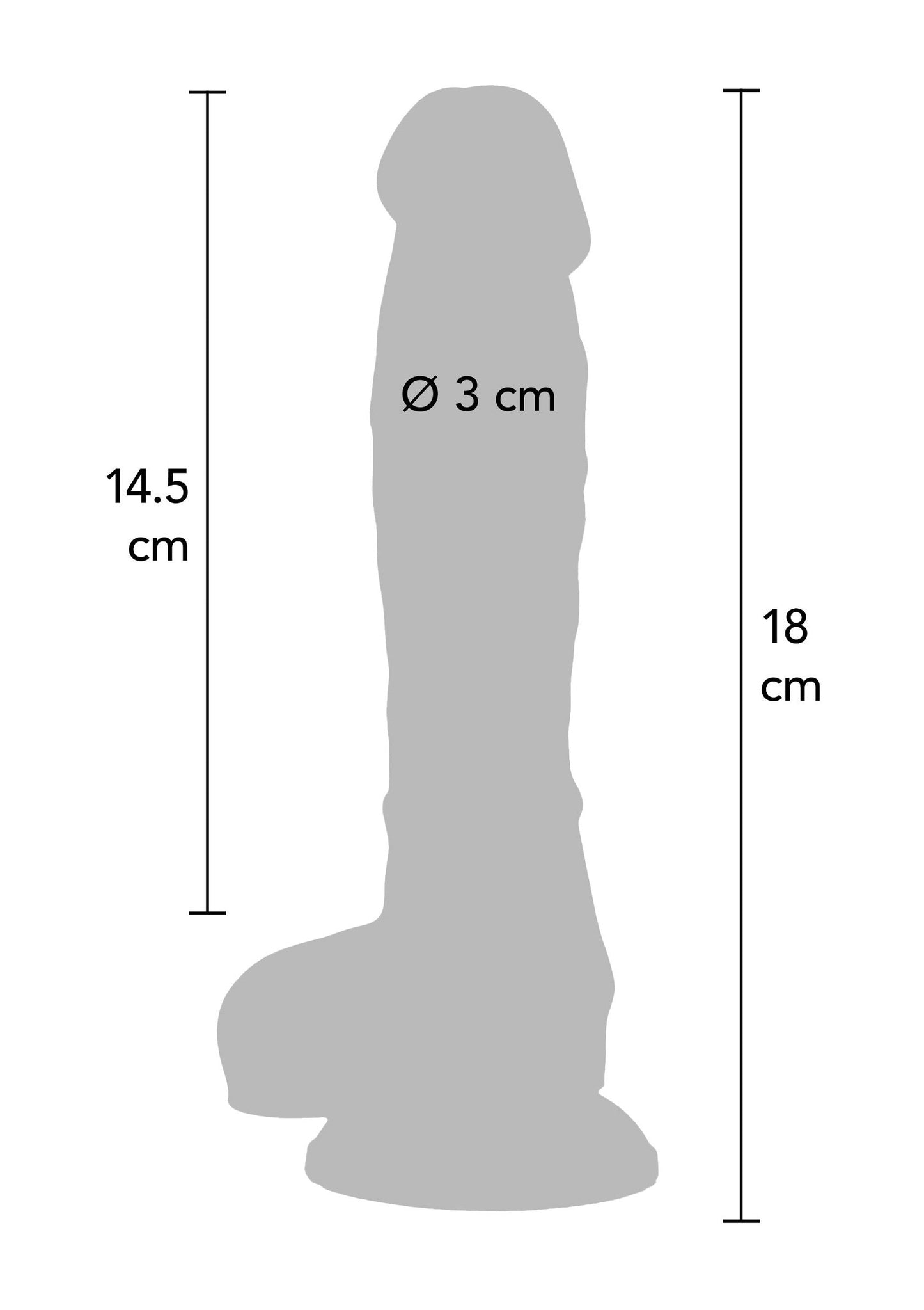 10556 toyjoy pride rainbow lover dildo 18cm